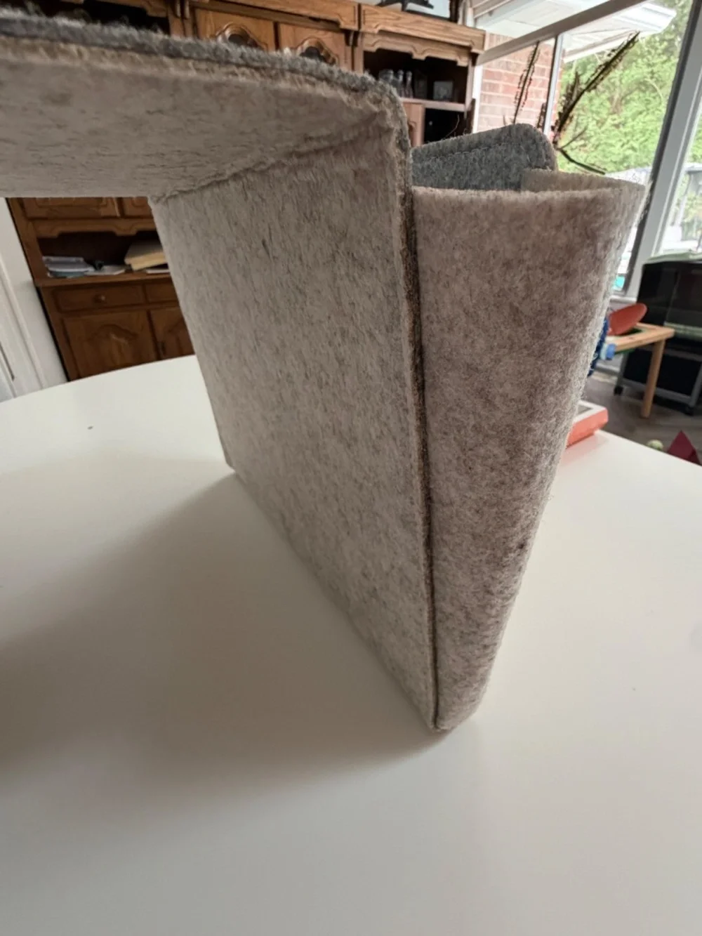 Pressed Felt Bedside Chairside Caddy